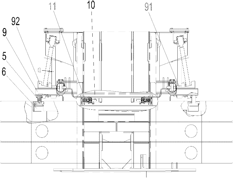Crane and movable-type balance weight mechanism thereof