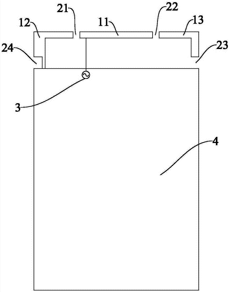 Antenna used for terminal and terminal provided with antenna
