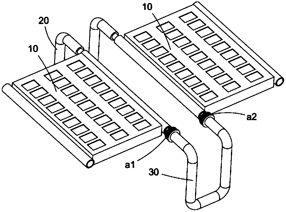 Solar photovoltaic module array structure