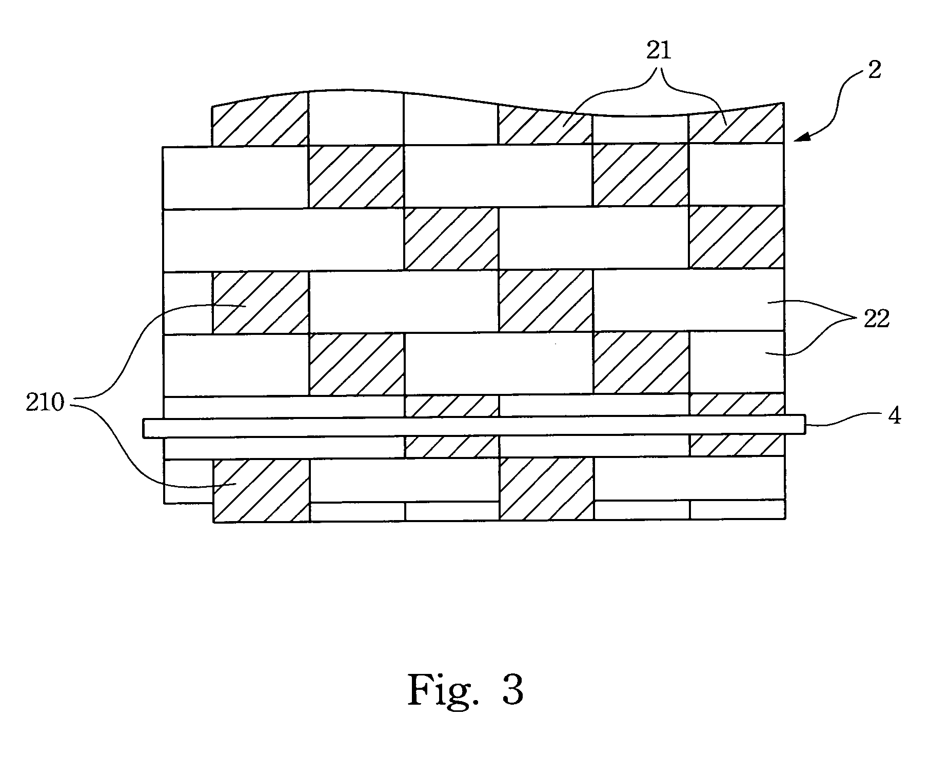 PCB supporting woven fabric and a PCB having the same