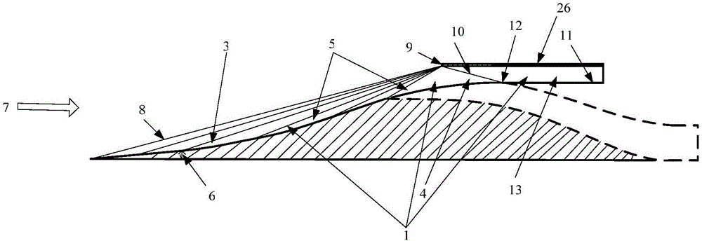 Design method of internal parallel type hypersonic-speed and double-channel air inlet channel