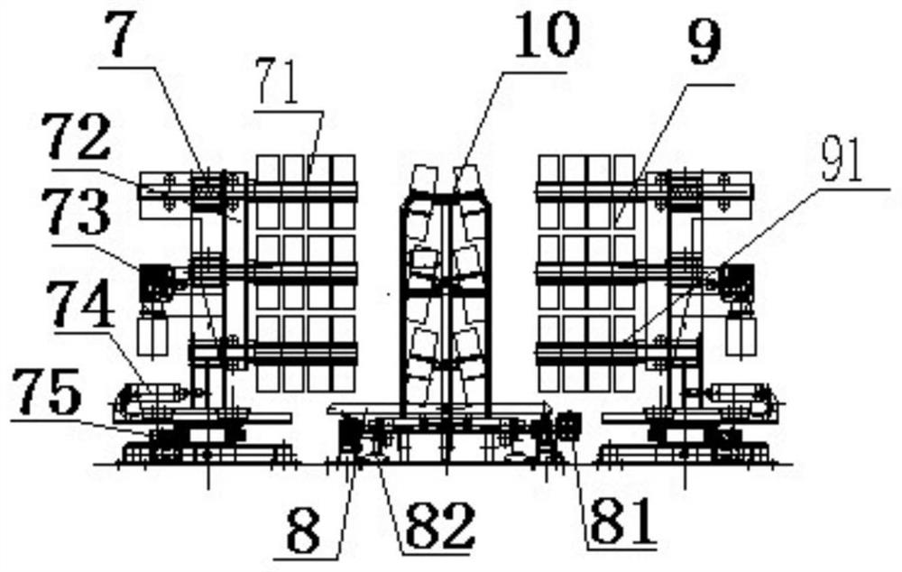 Automatic cylinder falling system and using method thereof