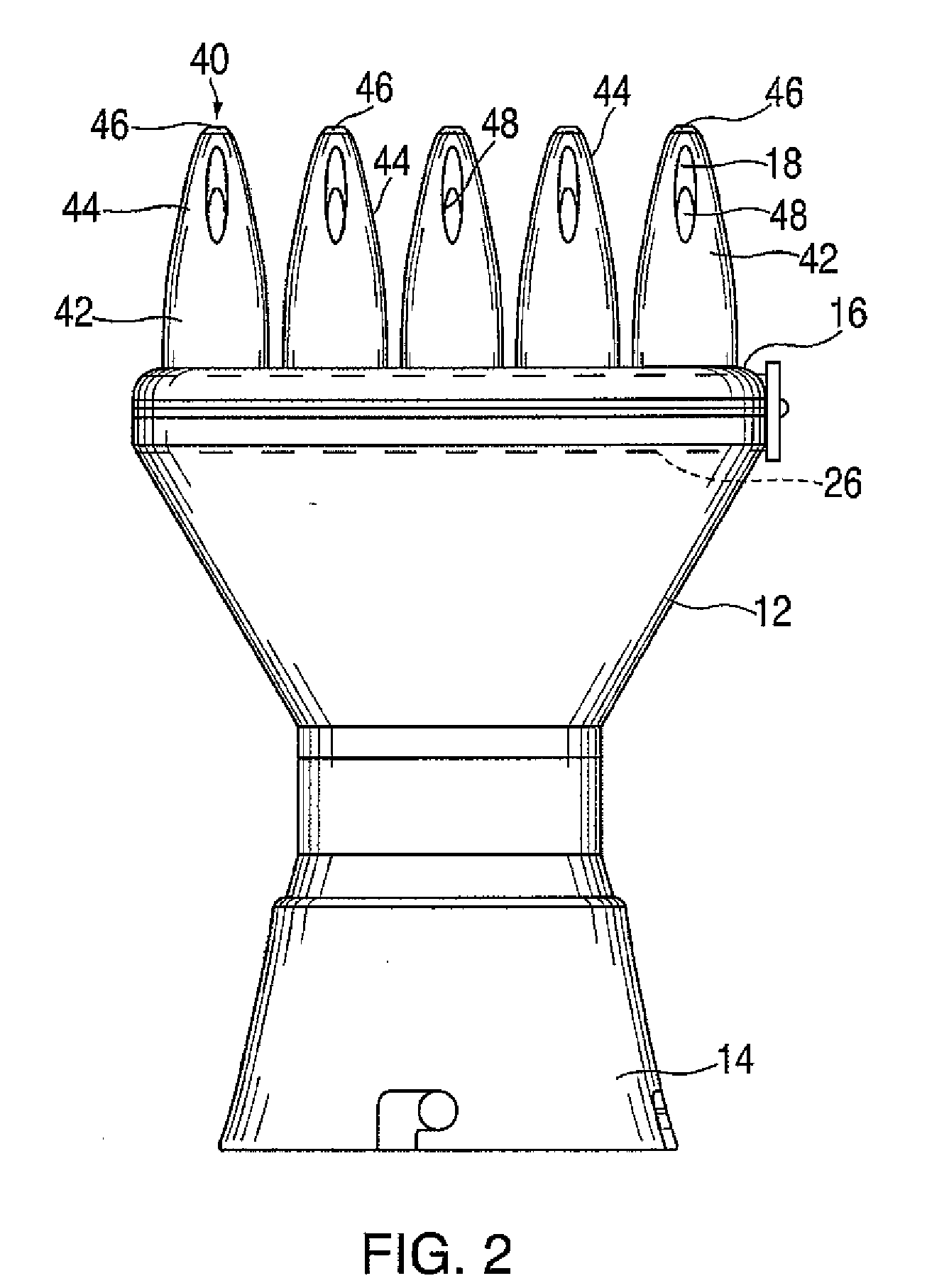 Conditioner applicator for heated hair styling device