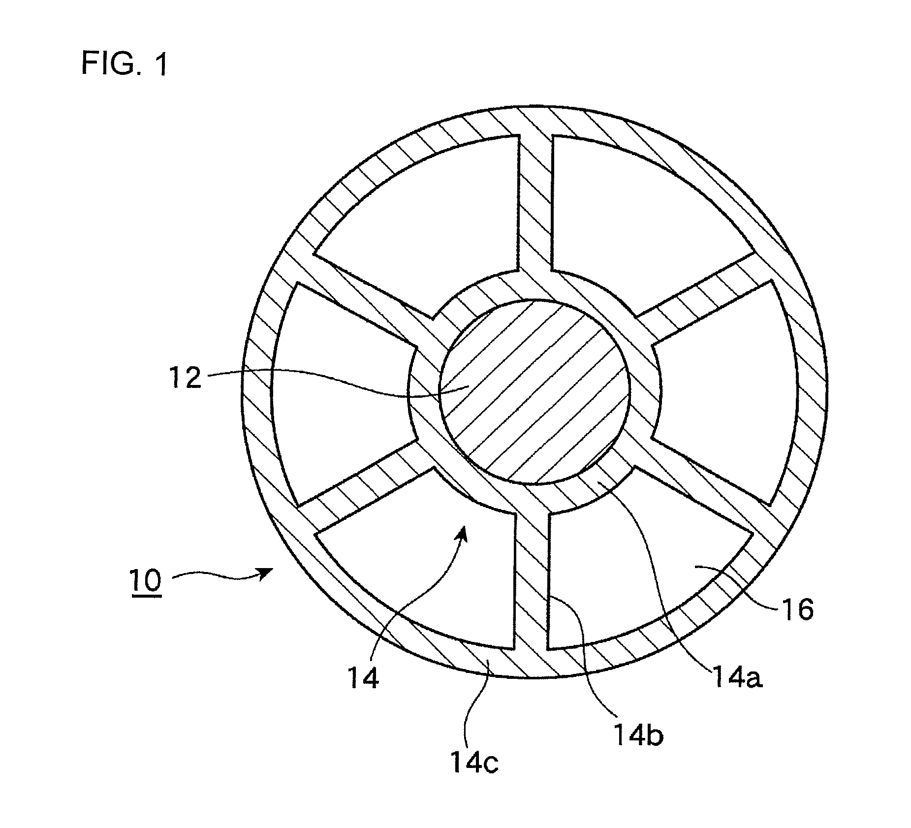 Method of producing hollow core for coaxial cable, hollow core for coaxial cable, and coaxial cable