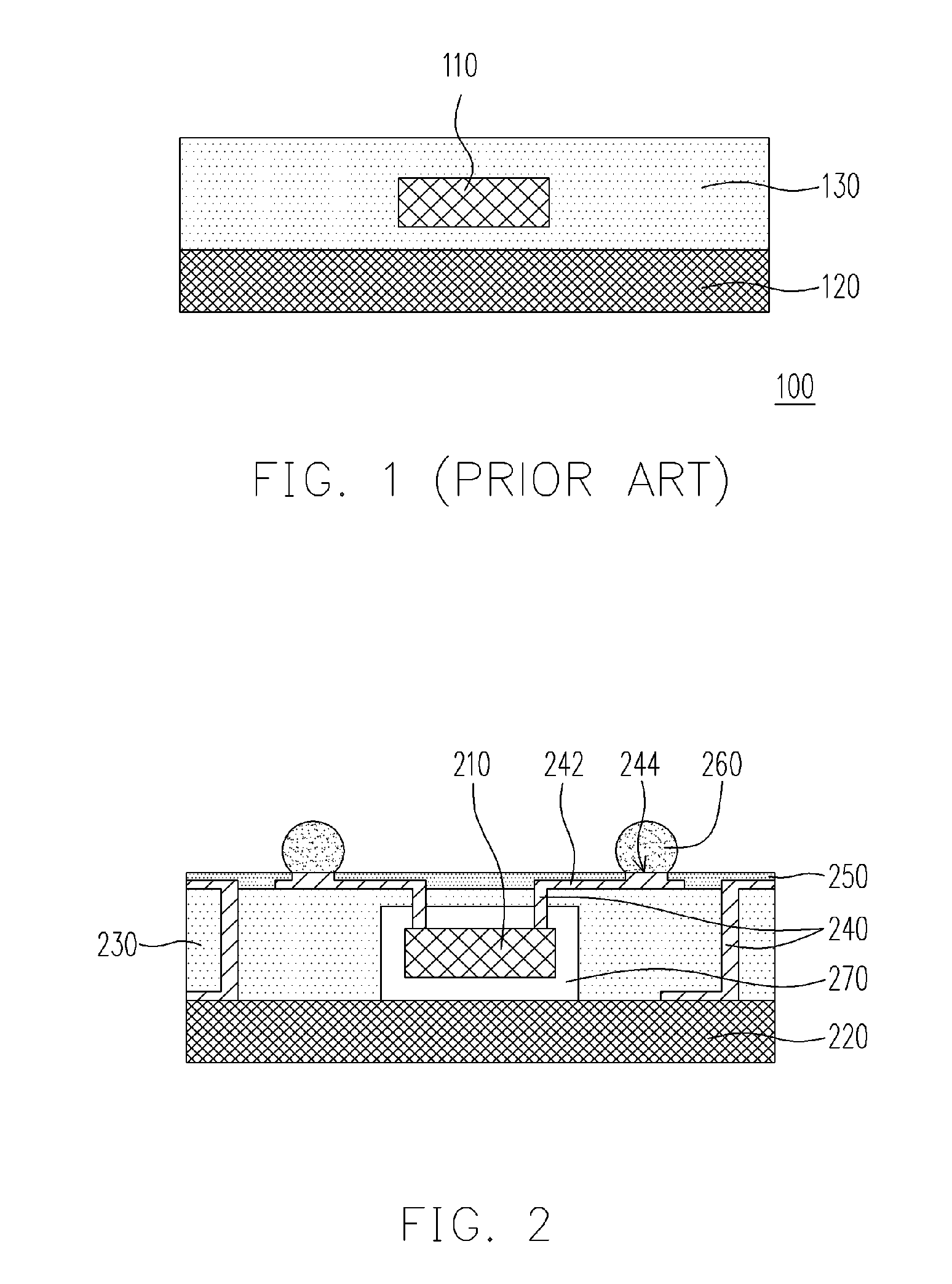 Structure and process of chip package