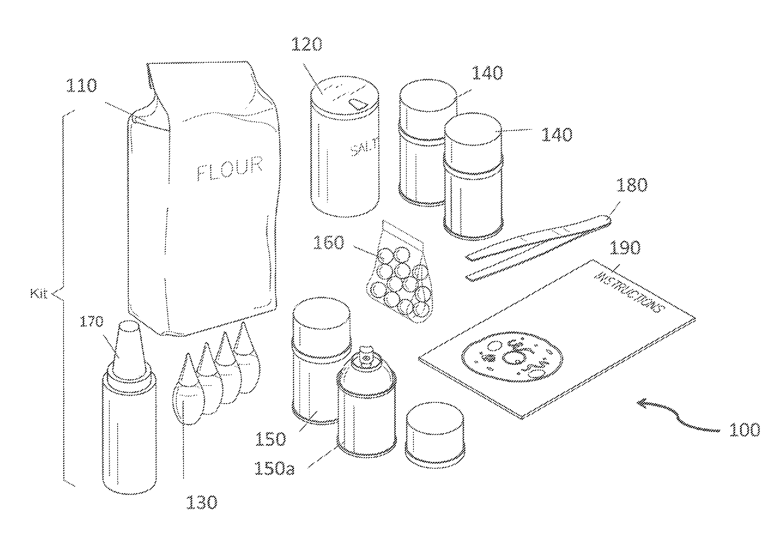 Kit for building a model of a cell