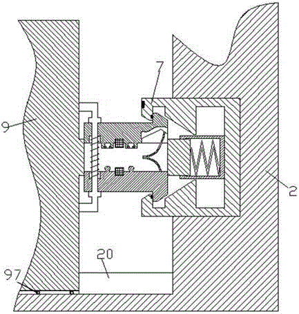 Electric element locking device of electrical cabinet