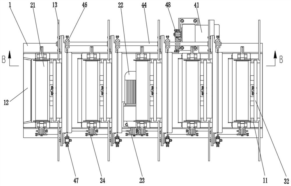 Automatic steel bar unloading mechanism