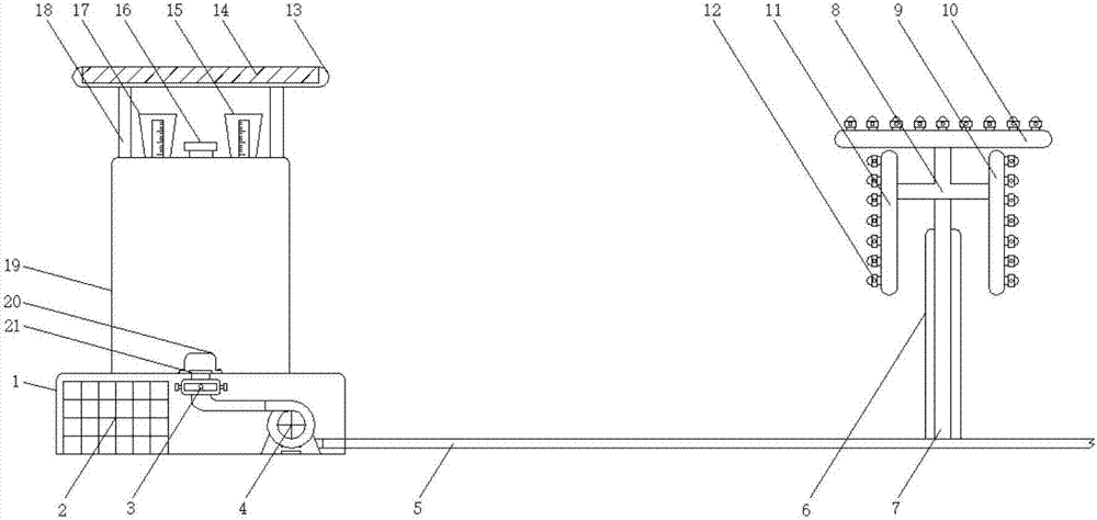 Irrigation system for cultivation greenhouse