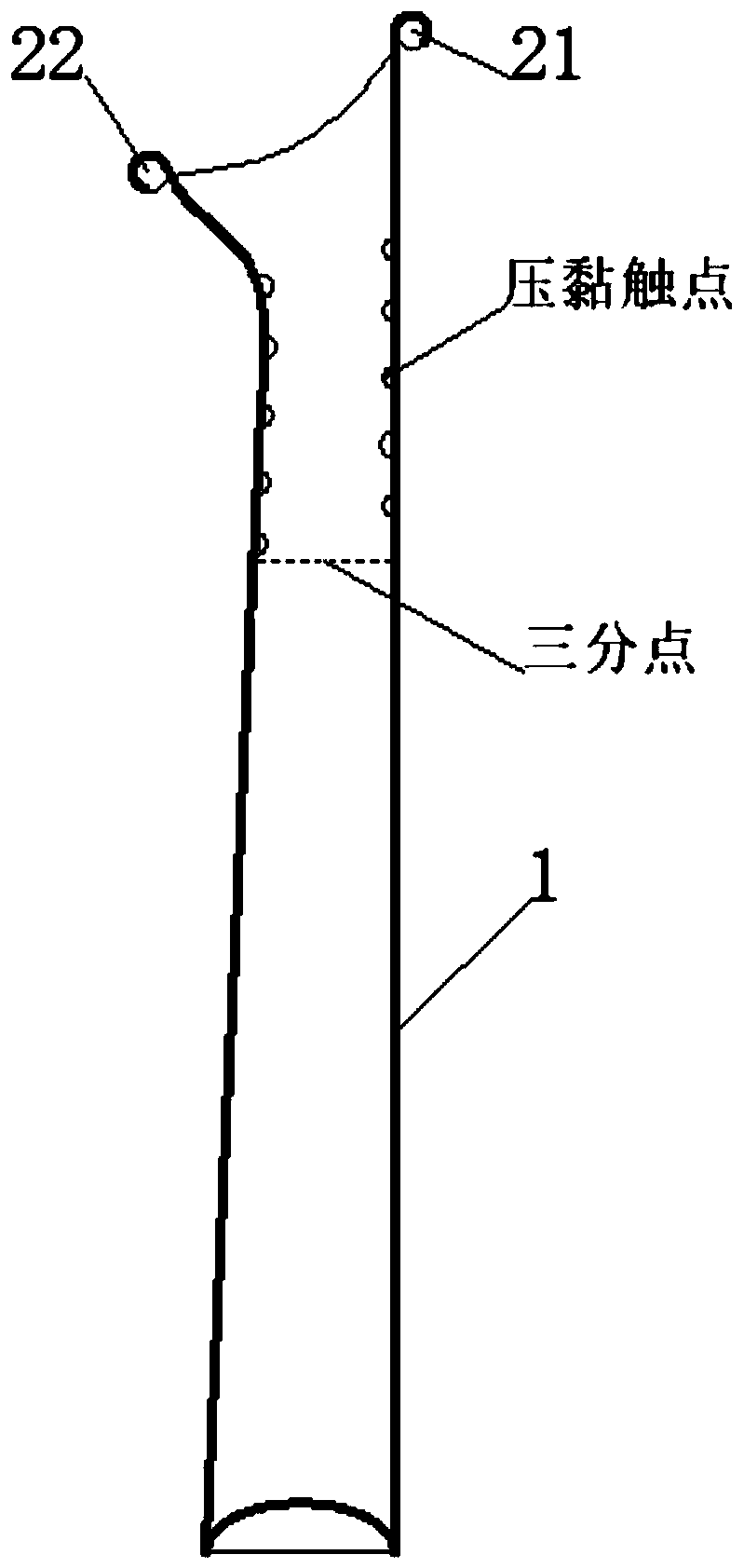 Quick sealing type food bag and using method thereof