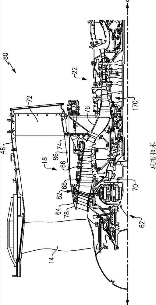 Gas turbine engine compressor arrangement