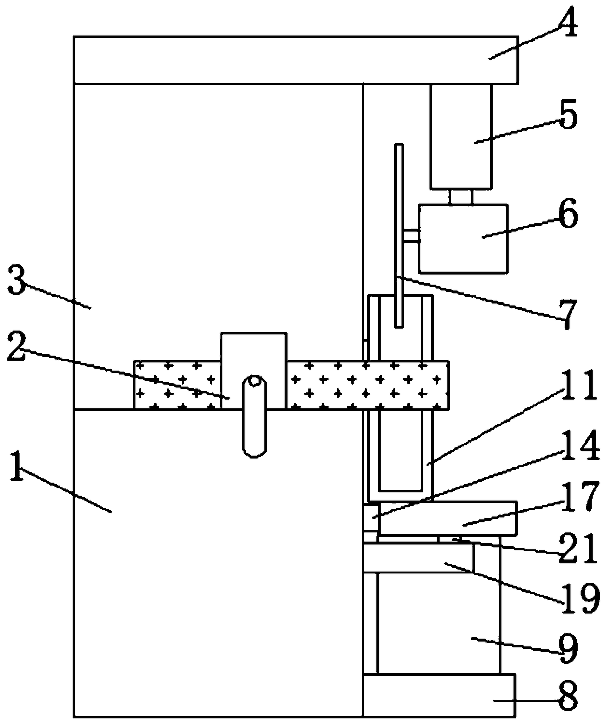 Environment-friendly cutting device for machining mechanical parts