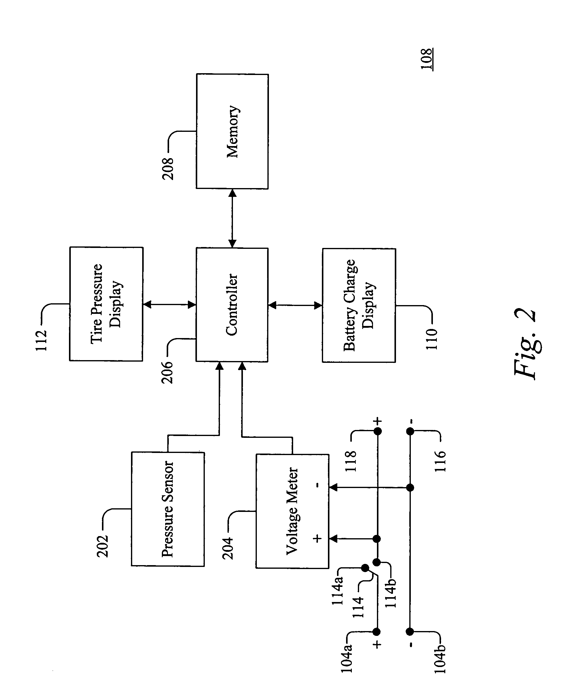 Device and method for extending the lifetime of a battery in a tire pressure sensor