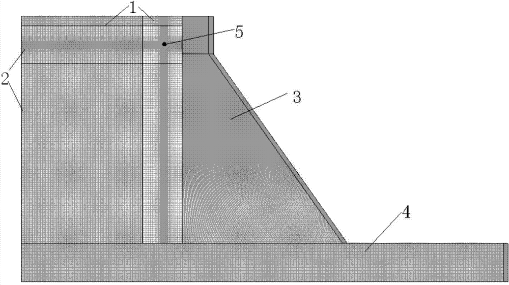 Anti-knock protection method for improvement of safety performance of concrete gravity dam