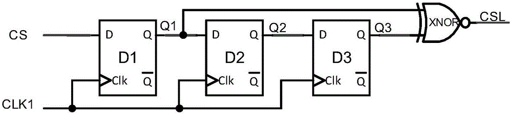 Clock switching structure having automatic resetting function