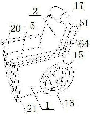 Multifunctional wheel-type sofa for old, weak, sick and disabled