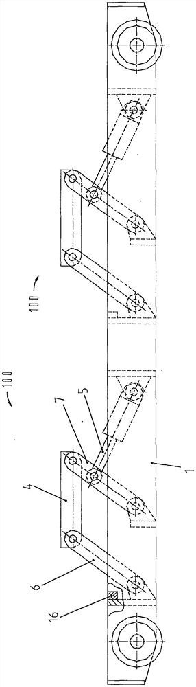 Engineering machinery railway running auxiliary device