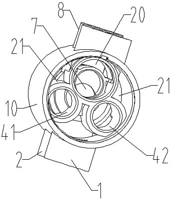 Large-flow detachable and washable thermostatic valve