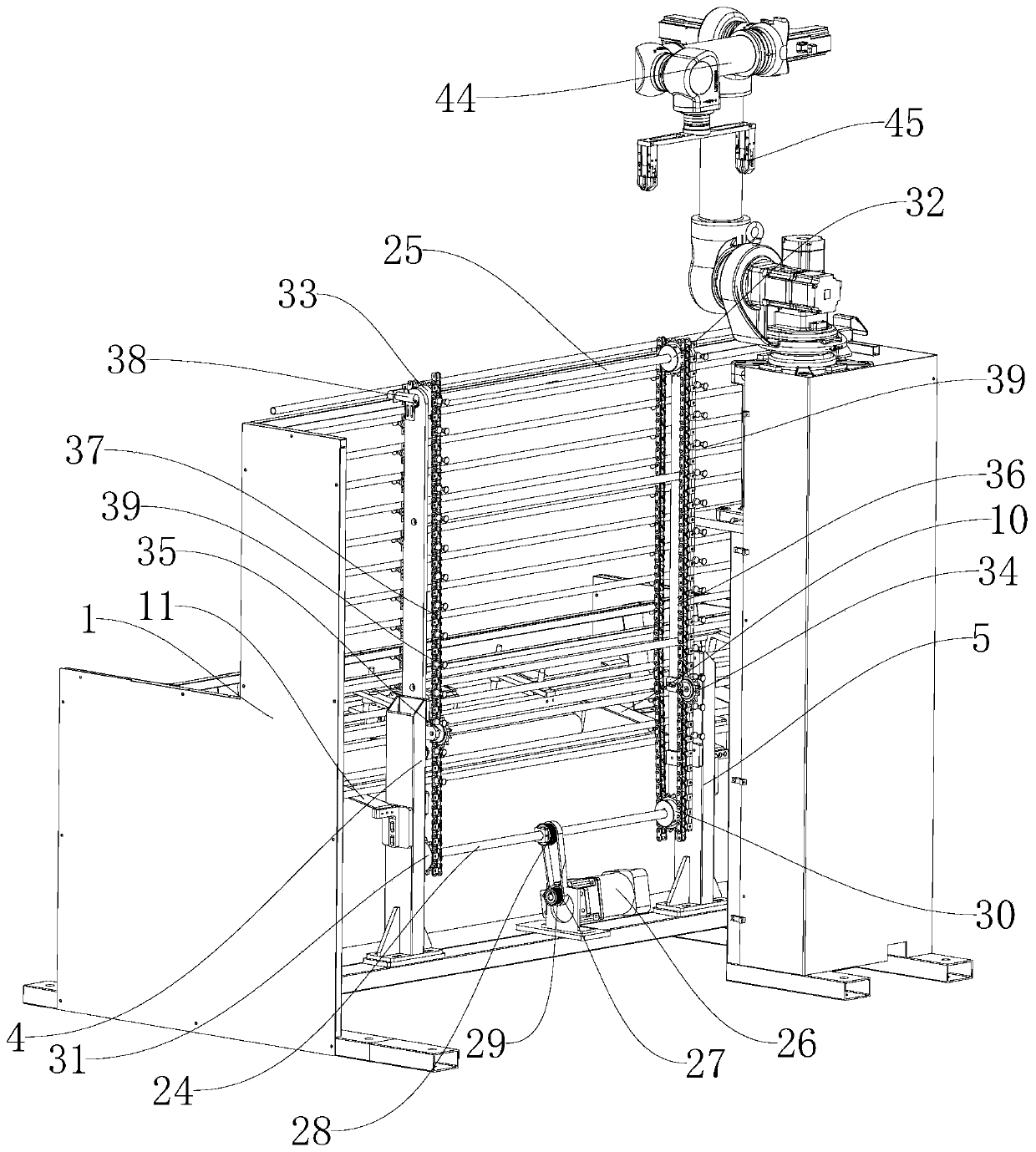 Automatic pipe feeding system