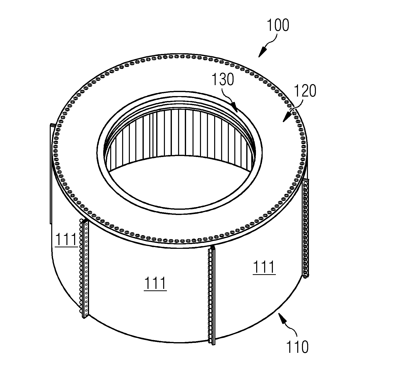 Wind turbine, a generator, a rotor housing, and a method for making the rotor housing