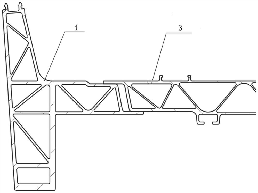 Railway vehicle chassis with large-section draft bolster buffer structure