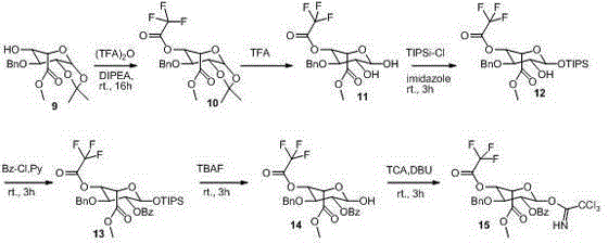 A kind of fondaparinette sodium disaccharide intermediate fragment ba and its synthetic method