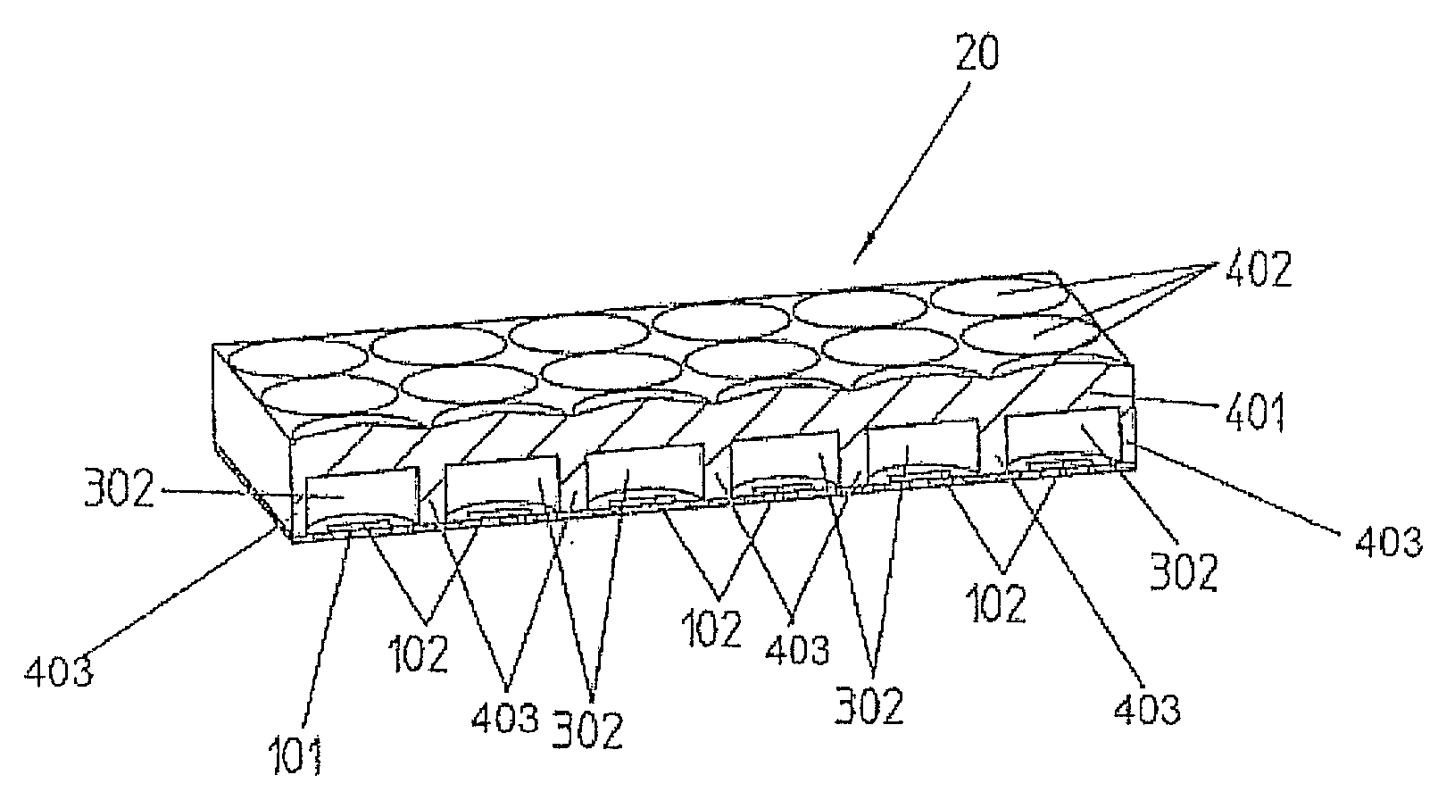 Planar antenna with cover