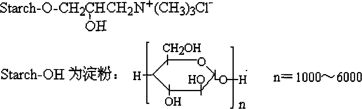 Cationic starch producing method