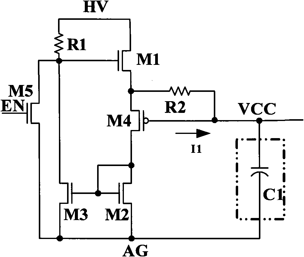 High-voltage start-up circuit