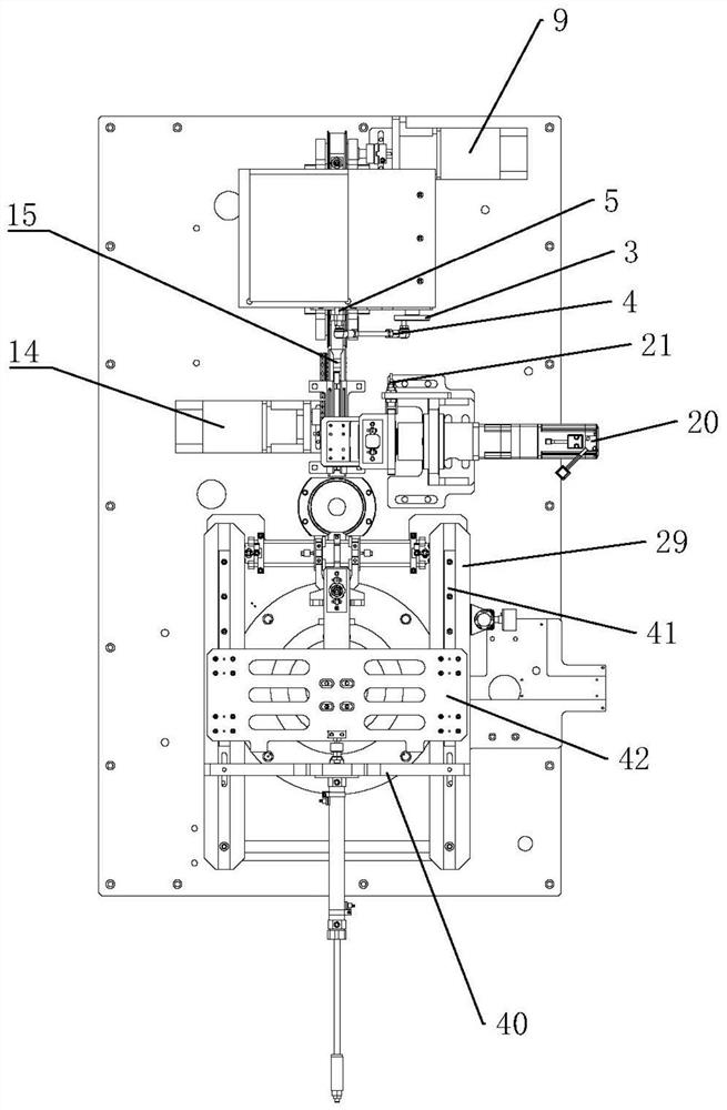 Station type bent pipe discharging and assembling device