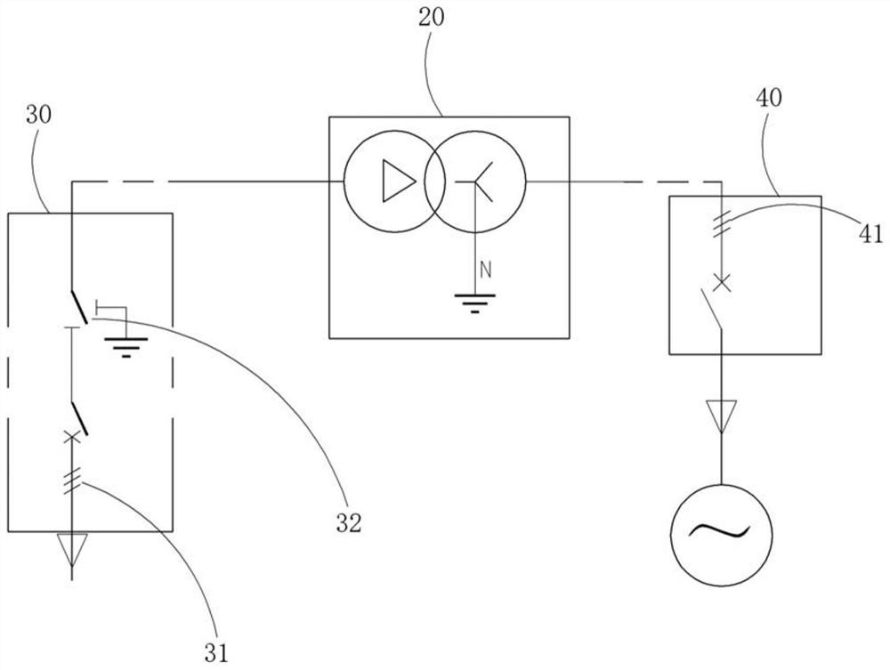 Combined transformer of wind generating set