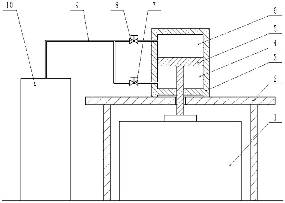 Double-cavity air cylinder piston type pulsating pressure generator