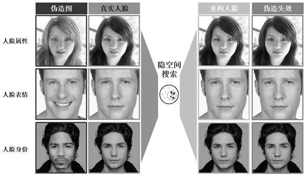 DeepFake defense method and system based on visual adversarial reconstruction