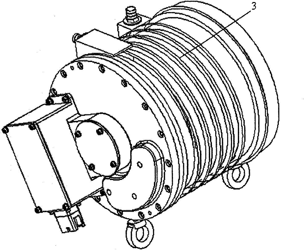 Driving motor with heat dissipation structure for pure electric vehicle