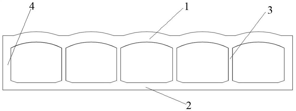 Construction method of a multi-arch closed structure