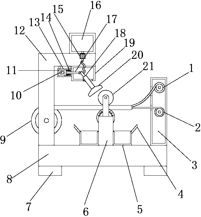 Quick stripping device for power cable recycling