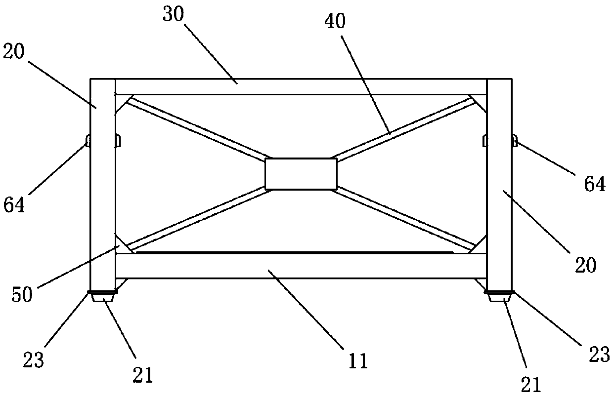 Prefabricated composite floor slab storage and transportation bracket and matched lifting appliance thereof