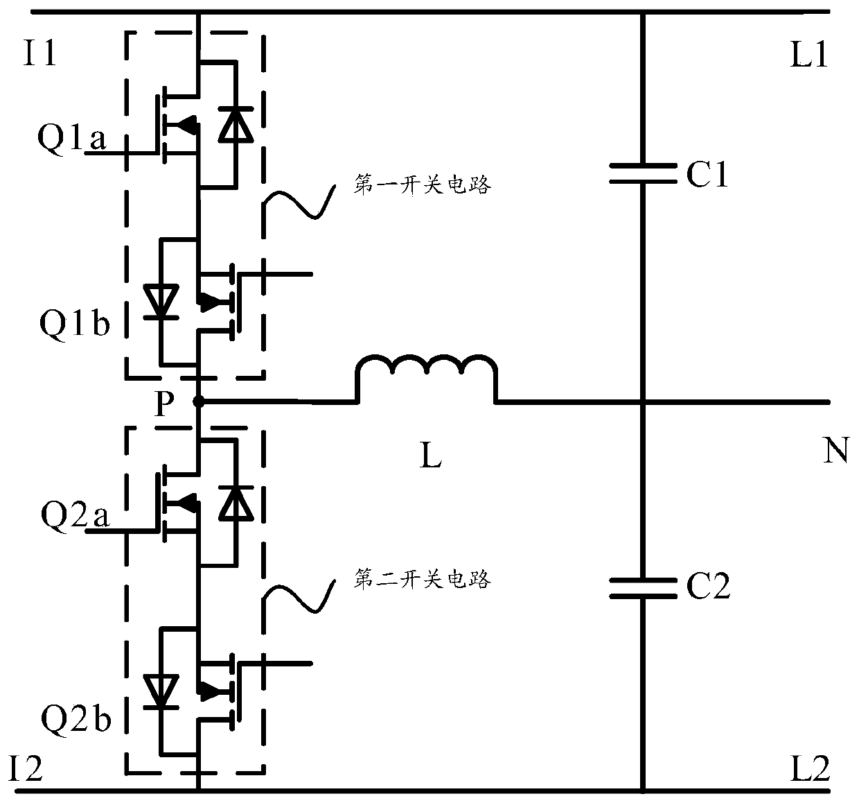 Off-line phase split device and inverter system