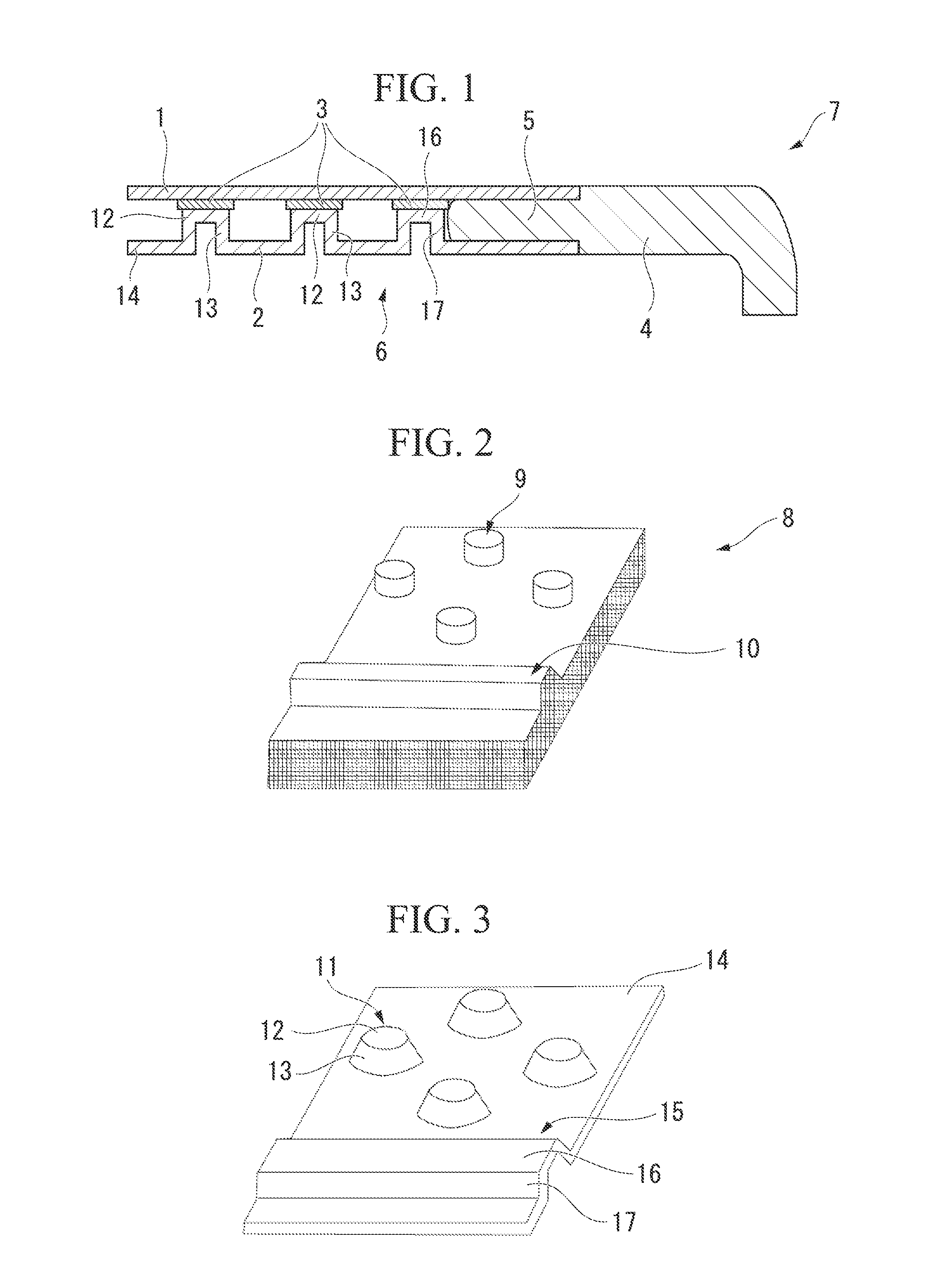 Fiber reinforced composite material structure, composite material molded body using the same, and manufacturing method therefor