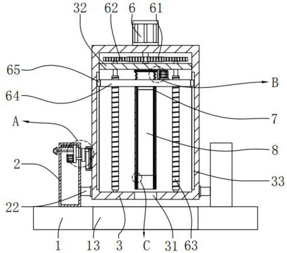 Convenient-to-use sampling device for agricultural improved soil