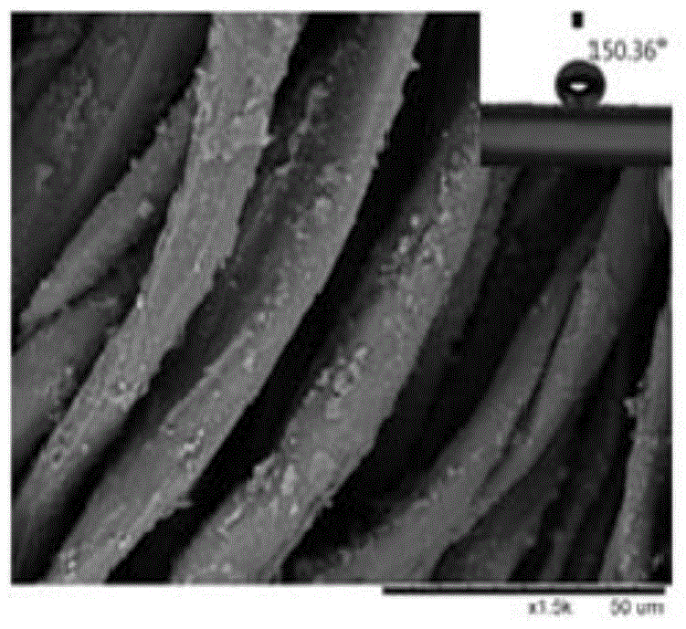 Method for preparing durable cellulose fiber fabric with super-hydrophobic surface