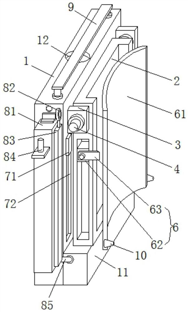 Rainwater recovery device arranged on energy-saving building outer wall