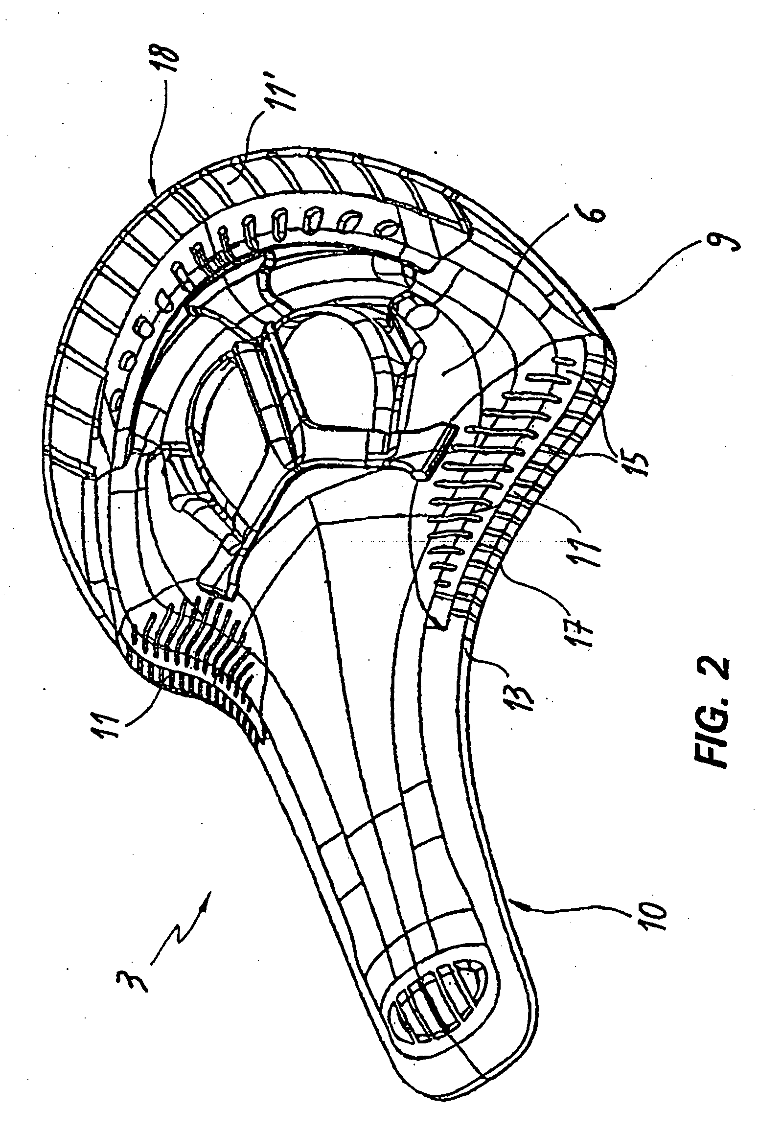 Saddle support structure