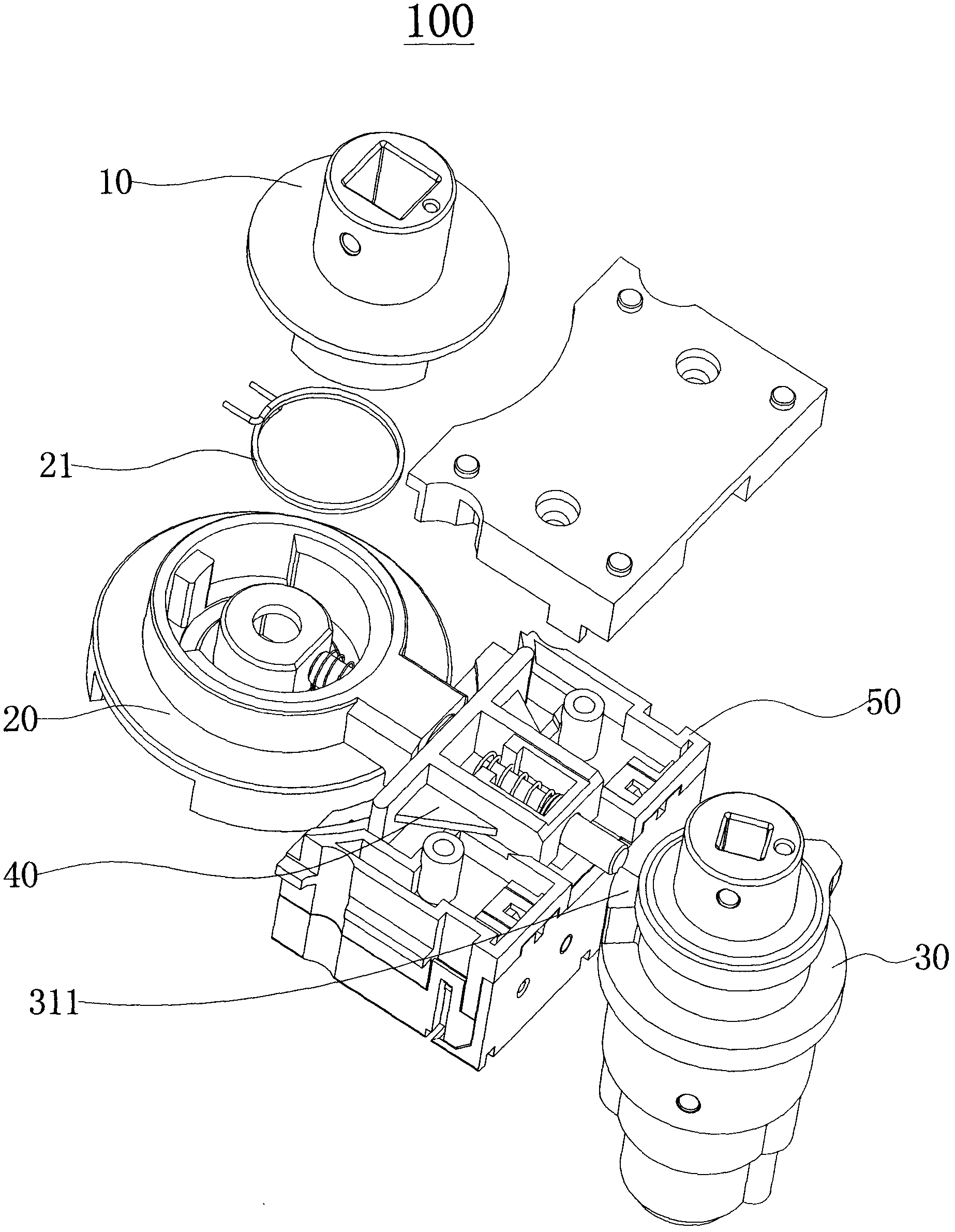 Electronic lock and bidirectional clutch thereof