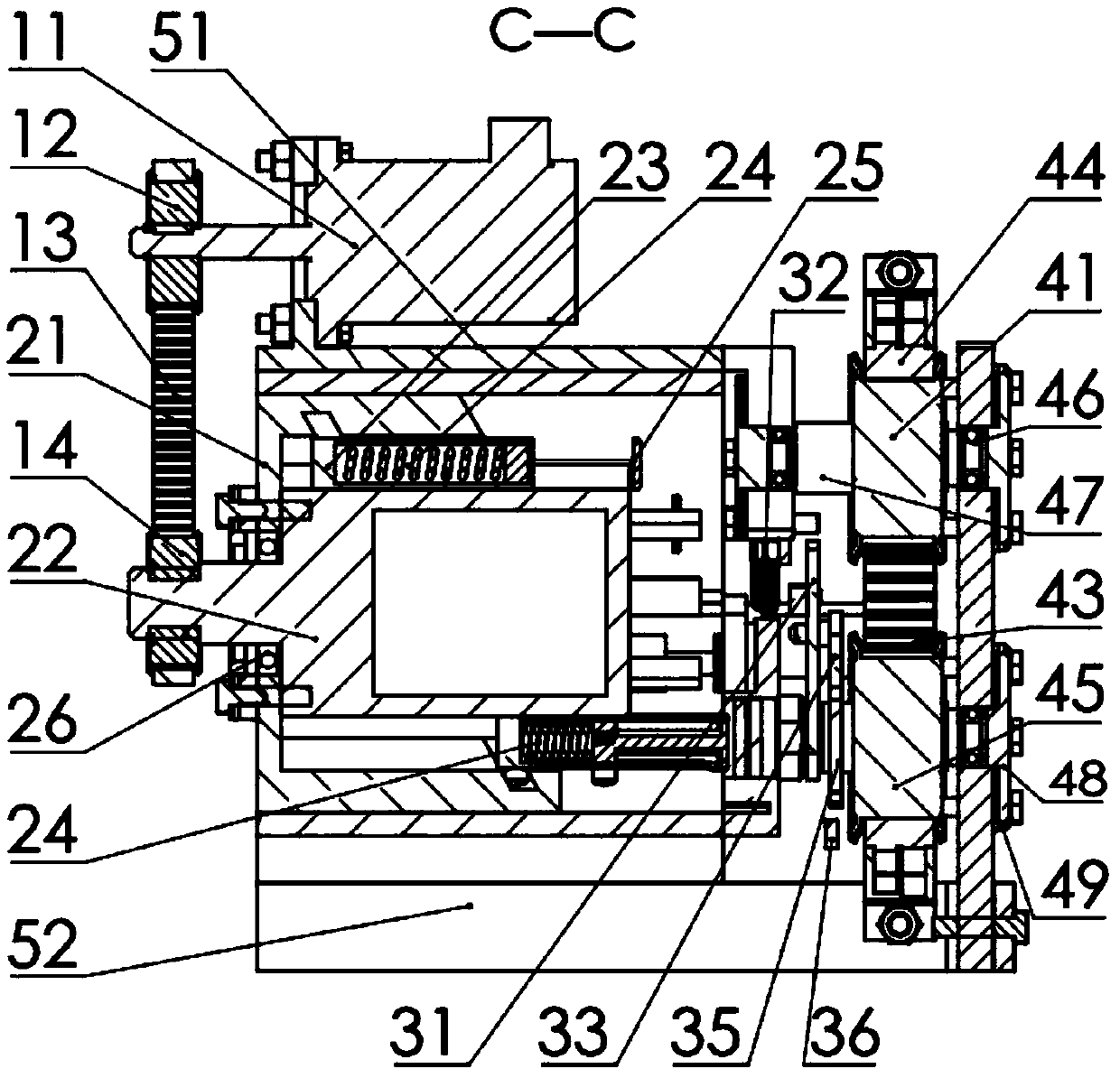 Quick ring buckling device for button cell pole shell