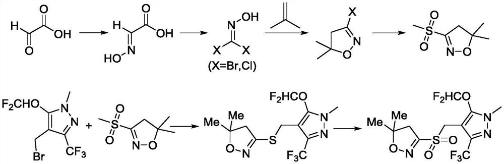 A kind of synthetic method of pyroxazole