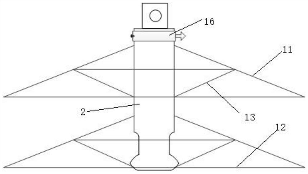 Prevention and warning method of V-shaped arrangement of composite insulators against string drop