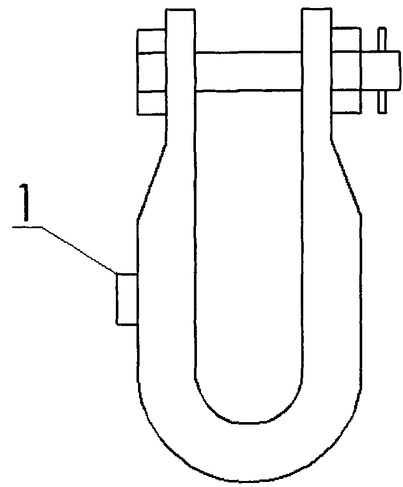 Electric connecting anchor clamp with measurable force