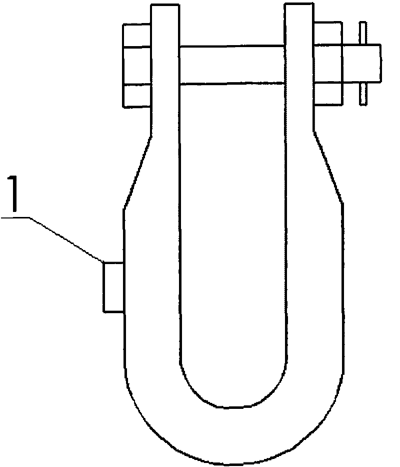 Electric connecting anchor clamp with measurable force