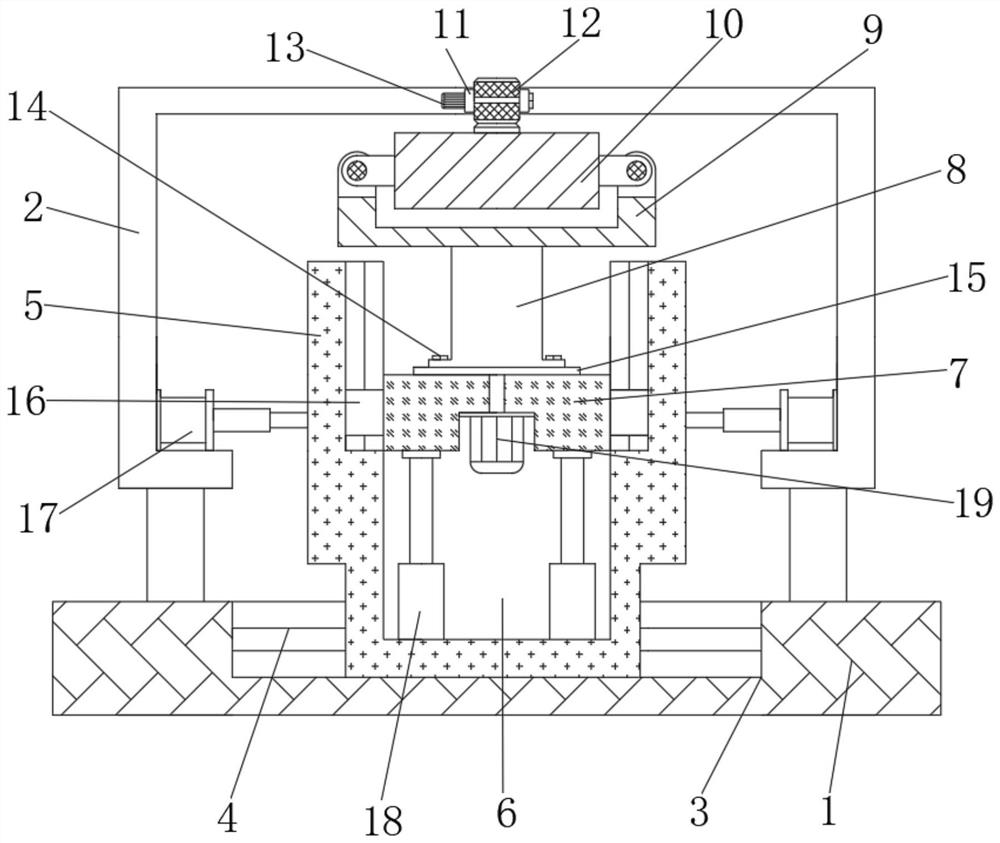 A numerical control machining drilling tool that can adjust the longitudinal height on the x and y axes arbitrarily